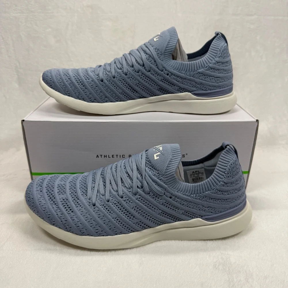 APL Techloom Wave Knit Running Shoes Lightweight Athletic Forged Blue 10.5